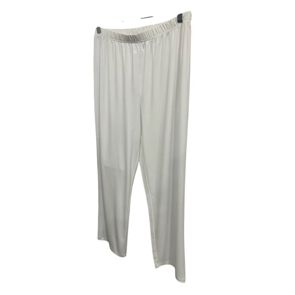 Drapers & Damons Petites White Pull-On Capri Pants PL Polyester Spandex Blend - Picture 3 of 8